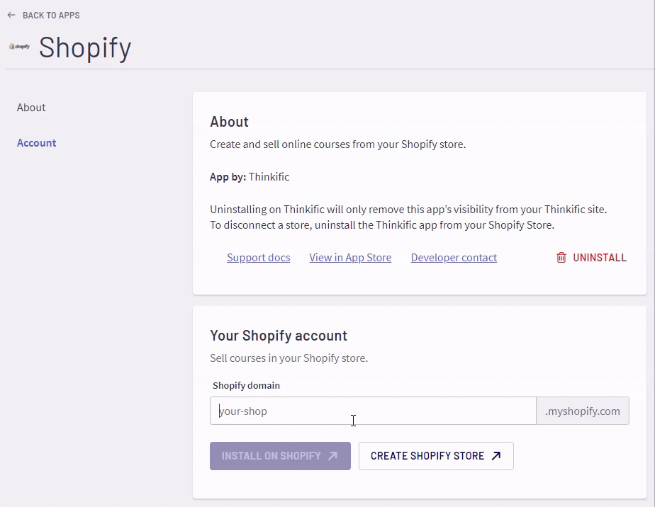 How to connect to Shopify