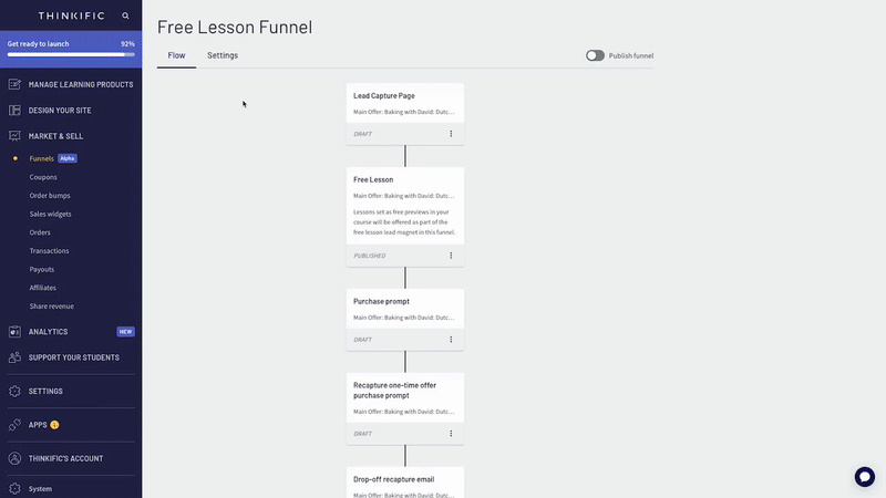 Thinkific Funnels: Free Lesson Funnel – Thinkific