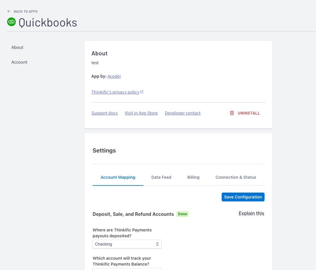 TCommerce: Auto-Sync with QuickBooks – Thinkific