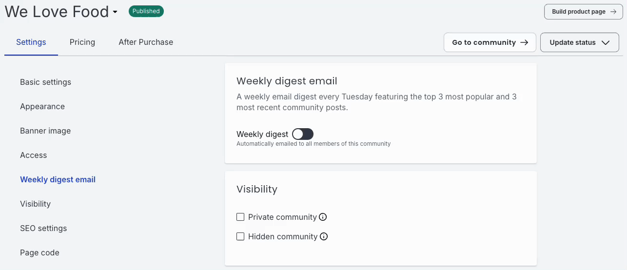 Communities Weekly Digest - Enable in settings.gif