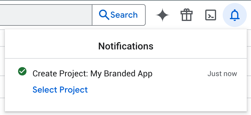 Notifications panel