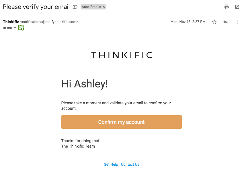 Why Can T I Validate My Email Address Thinkific