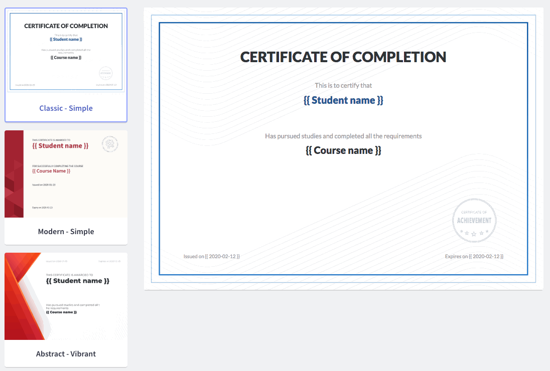 Certificate Of Course Completion Template from support.thinkific.com