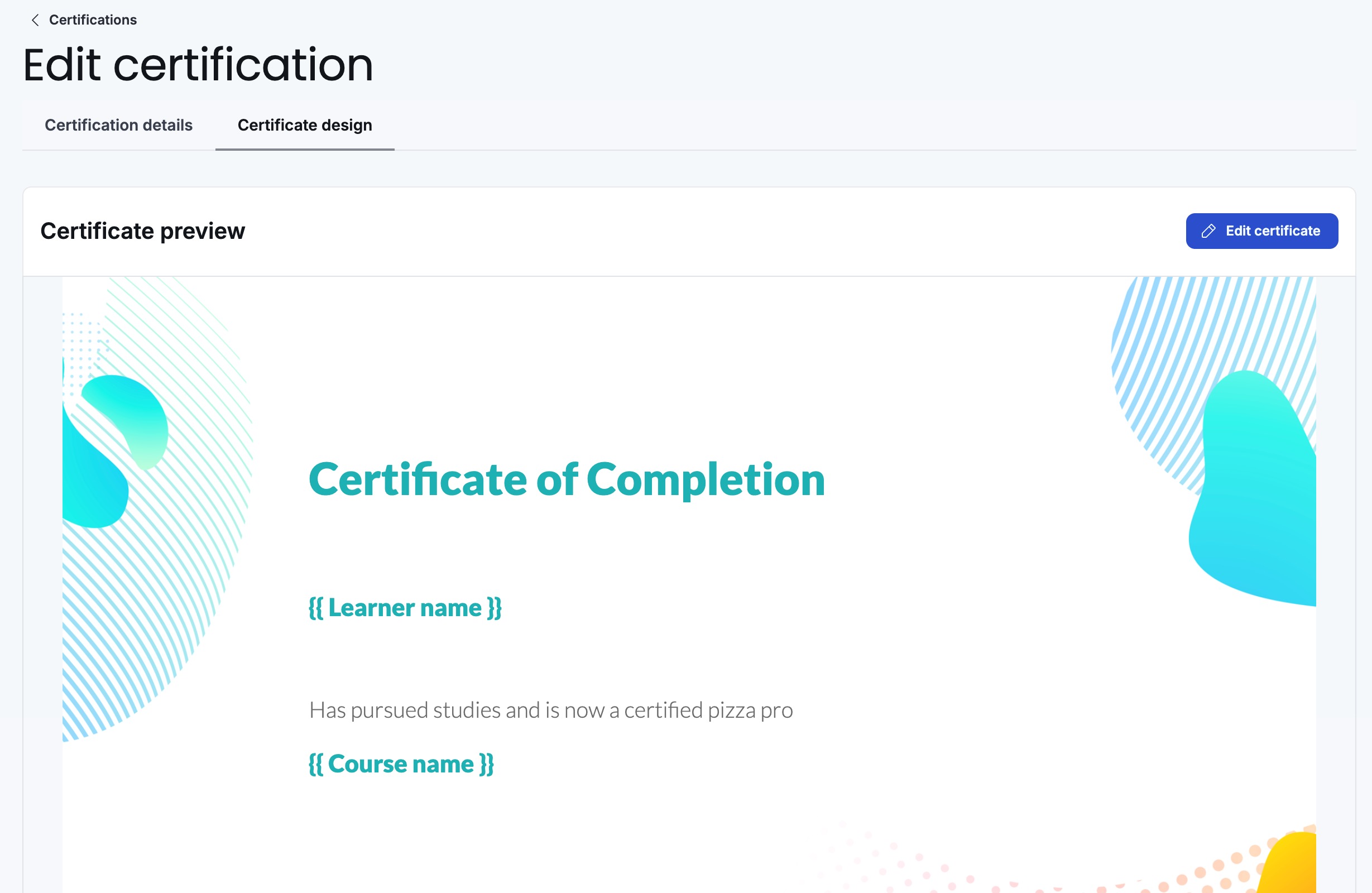 Certificate designer - Design tab.jpg