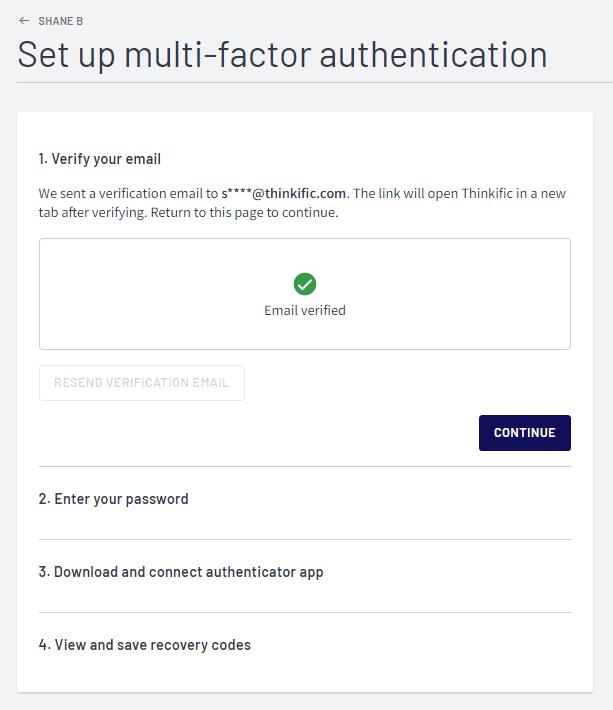 Create & Use Multi-Factor Authentication (MFA)